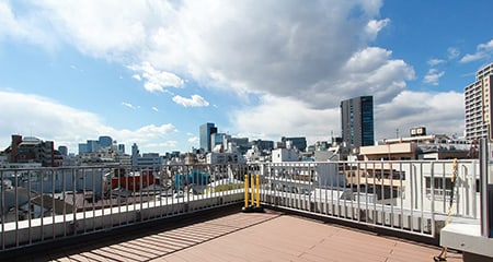 神宮前ビル｜居抜きフロアありルーバル付1棟ビル