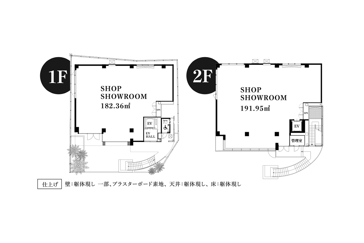 物件写真10｜南青山オフィス・店舗 | 築浅デザインビル1F・2F、未入居空間