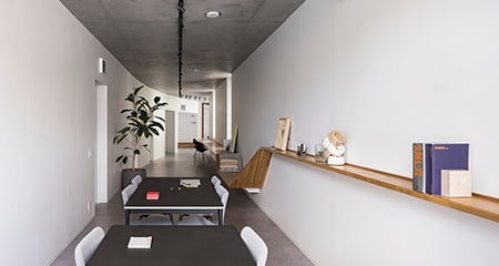 目黒オフィス | 新築ビル バルコニー付きセットアップ空間