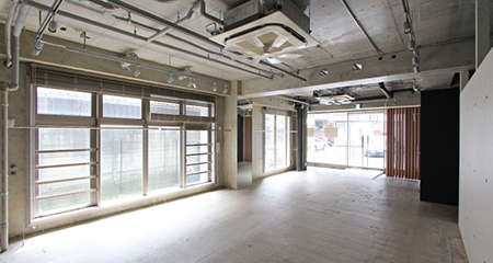 北参道オフィス・店舗 | 1F路面セミスケルトン空間