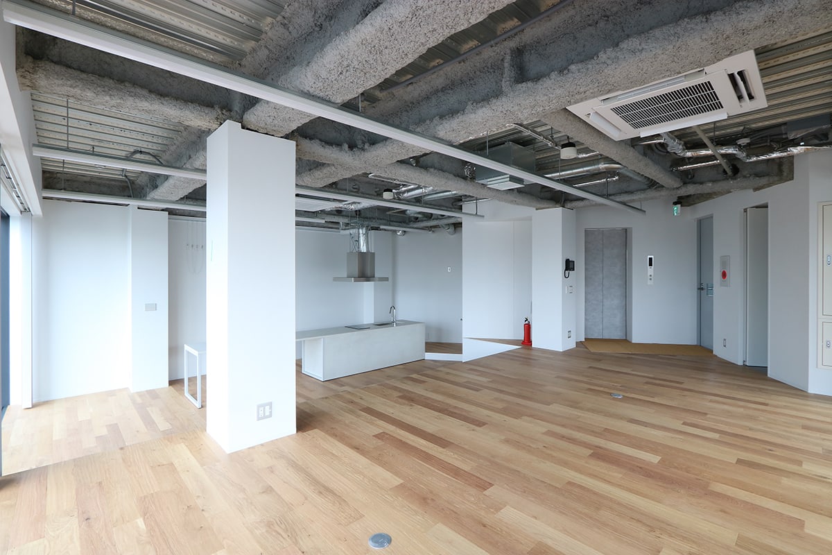 物件写真3｜恵比寿オフィス | 新築デザインビル、スケルトン仕様の空間