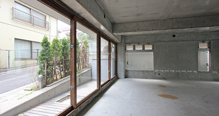 中目黒オフィス・店舗｜路面区画 スケルトン空間
