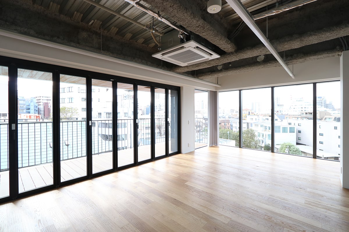 物件写真2｜恵比寿オフィス | 新築デザインビル、スケルトン仕様の空間