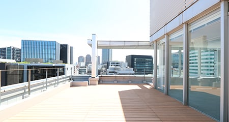広尾オフィス | 最上階大型バルコニー付きペントオフィス