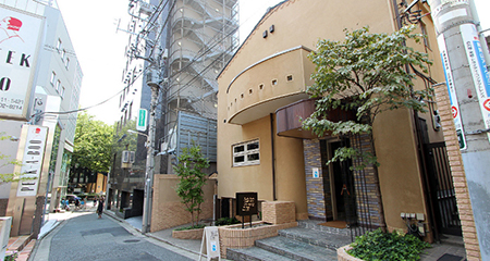 けやき並木を見下ろしながら