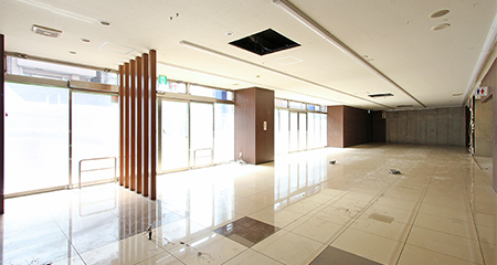 下目黒オフィス・店舗｜路面区画 大型スケルトン空間