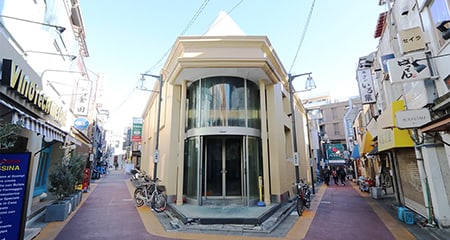 自由が丘店舗・オフィス｜天井高4m140坪スケルトン1棟ビル
